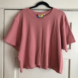 Big Bud Press - Cropped Tee in Flamingo Pink
